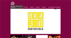 Desktop Screenshot of bka-theater.de
