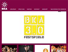 Tablet Screenshot of bka-theater.de